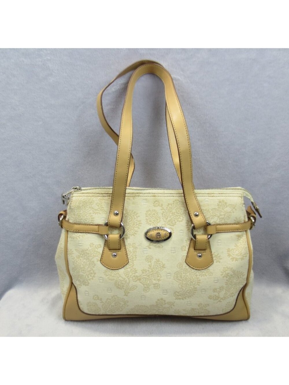 VINTAGE Etienne Aigner Fabric Tapestry Shoulder Bag 34901